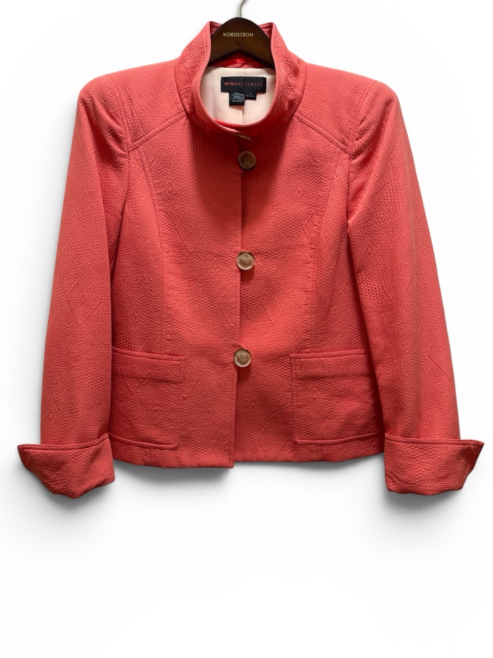 Nina McLemore Silk Lined Textured Jacket ✨ Quiet Luxury Boutique Style